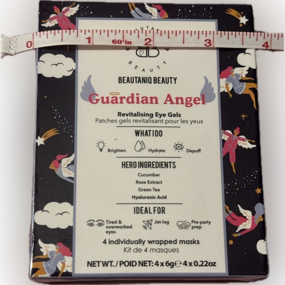 NWT  Guardian Angel Revitalising Eye Gels - Black.  4 Individually Wrapped - Picture 3 of 4